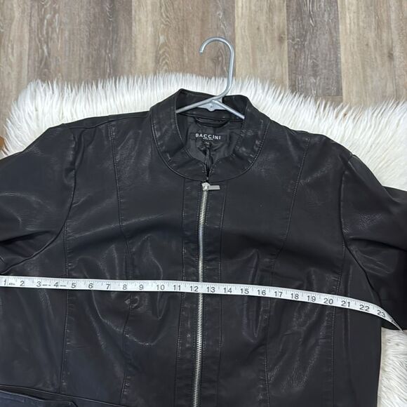BACCINI FAUX LEATHER JACKET NWOT SIZE 2X - Picture 4 of 10